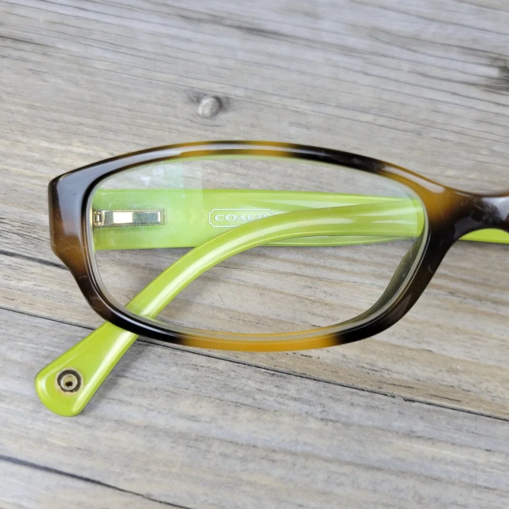 Coach Eyeglasses Frames HC 6001 Emily 5052 Tortoise Lime Green Women 50-15-135